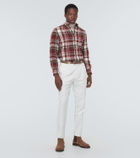 Brunello Cucinelli Madras flannel checked shirt
