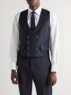 Favourbrook - Slim-Fit Double-Breasted Wool Waistcoat - Blue