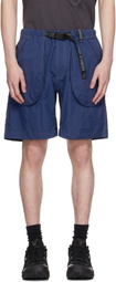 and wander Blue Gramicci Edition Brushed Nylon Shorts