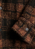 Nahmias Checked Bouclé Jacket Brown