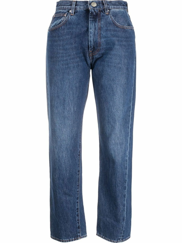 Photo: TOTEME - Twisted Seam Denim Cotton Jeans