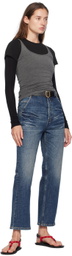 Fax Copy Express Blue 333 Wash Straight Leg Jeans