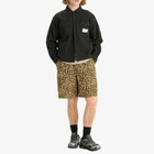 Brain Dead Men's Twill Climber Shorts in Leopard