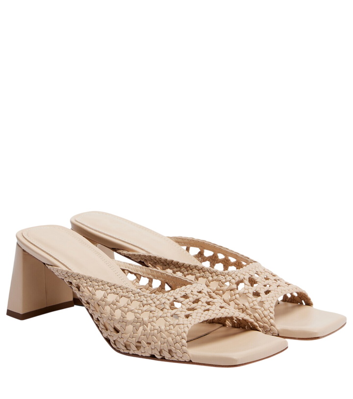 Photo: Souliers Martinez Ernestina braided leather mules