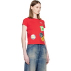 MM6 Maison Margiela Red Sticker T-shirt