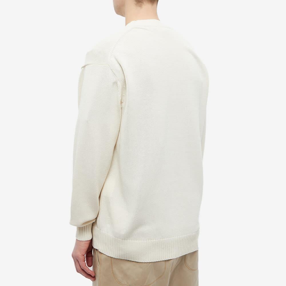 Junya Watanabe MAN x Warhol Campbell's Soup Crew Knit in Off White
