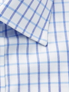EMMA WILLIS - Slim-Fit Checked Cotton Oxford Shirt - Blue