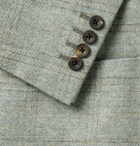 Kingsman - Conrad Slim-Fit Checked Wool Suit Jacket - Blue