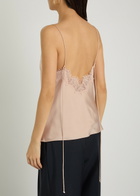 Rohe Lace-trim Silk Camisole top Rose