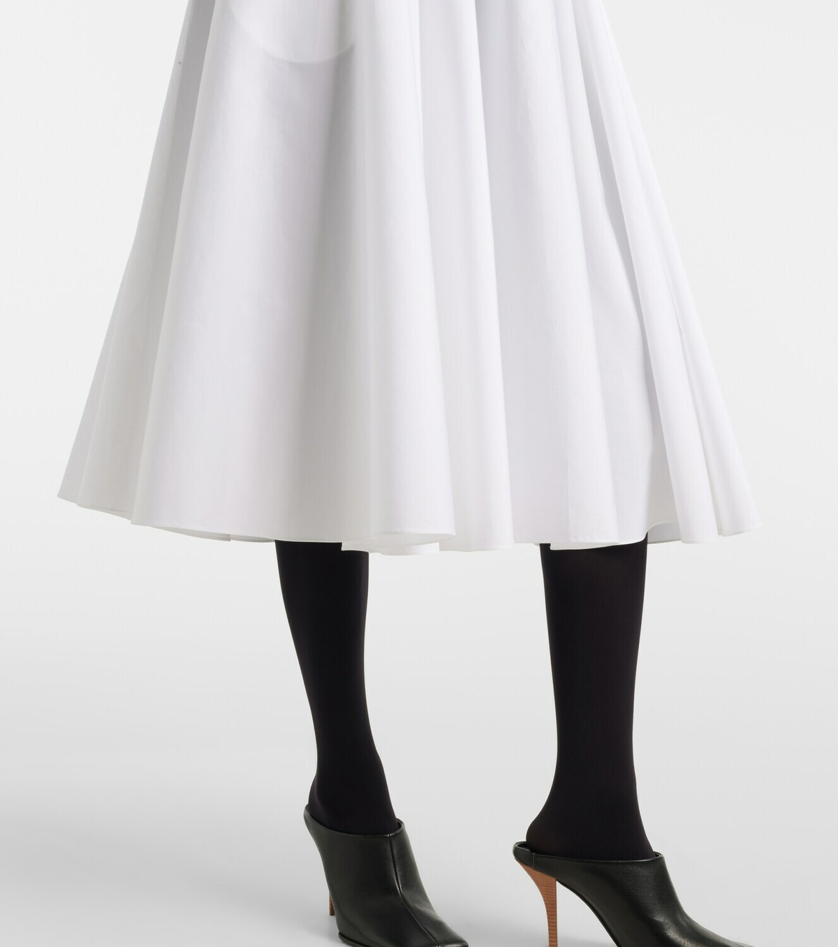 Alaïa Belted cotton midi dress