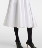 Alaïa Belted cotton midi dress