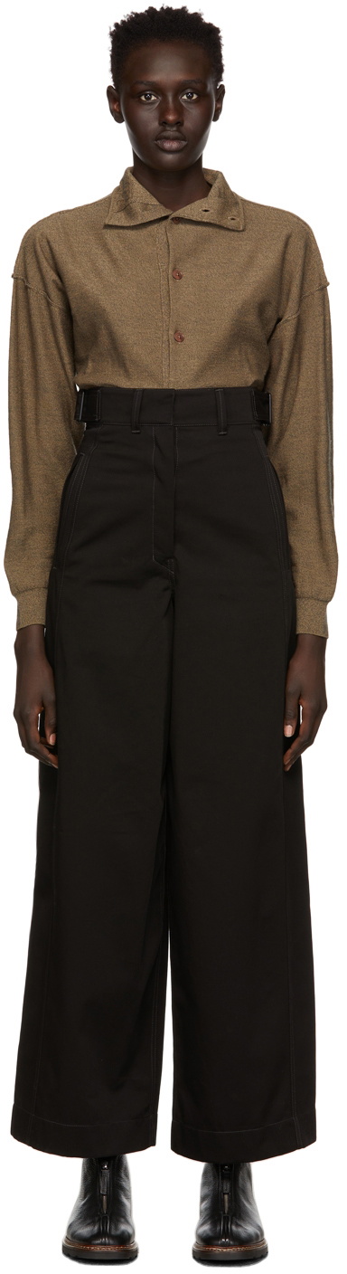 Lemaire Black Large Military Trousers Lemaire
