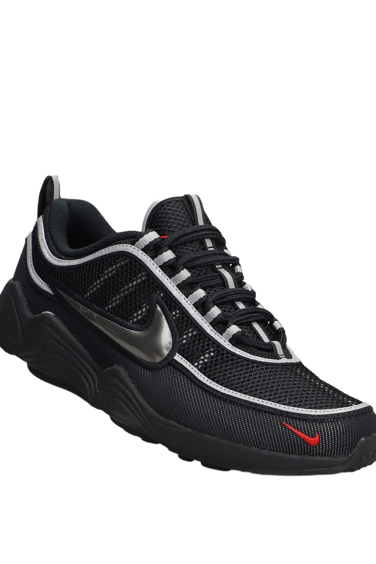 Nike Air Zoom Spiridon Sneakers In Black Leather And Fabric