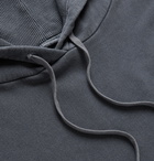 Greg Lauren - Embroidered Loopback Cotton and Hemp-Blend Jersey Hoodie - Blue