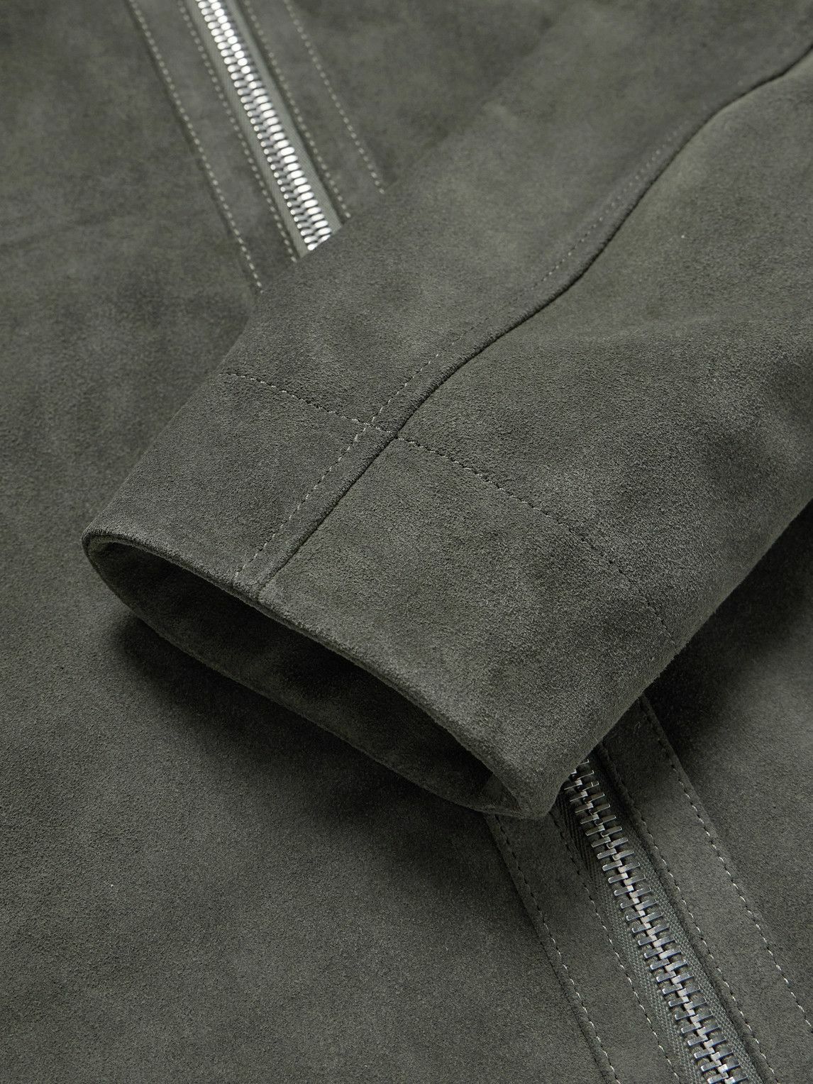 Mr P. - Suede Coach Jacket - Gray