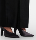 Alaïa Cone satin mules