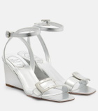 Roger Vivier Belle Vivier metallic leather sandals