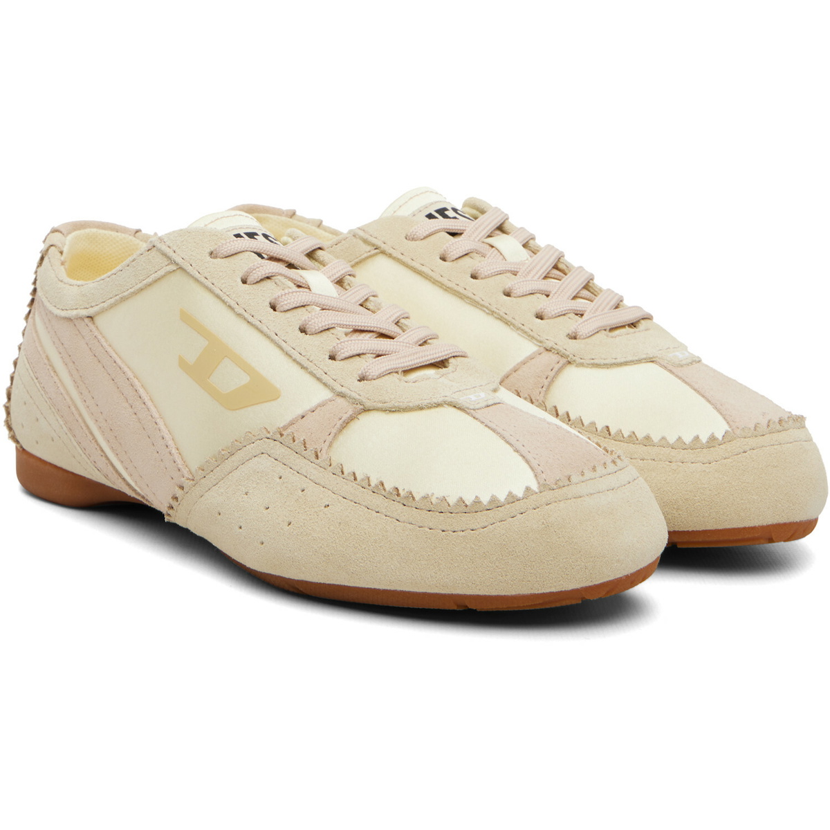 Diesel Beige D-Mile-Flat Sneakers