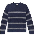 Isabel Marant - Oblinca Striped Intarsia Knitted Sweater - Blue