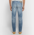 AG Jeans - Tellis Slim-Fit Distressed Stretch-Denim Jeans - Blue