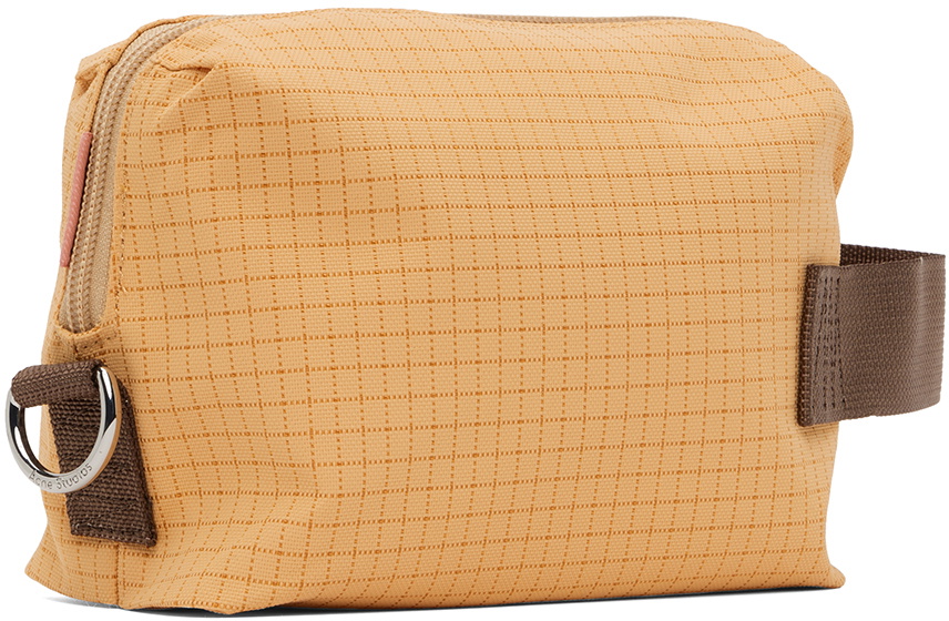Yellow - Handmade Cotton Toiletry Pouch 15