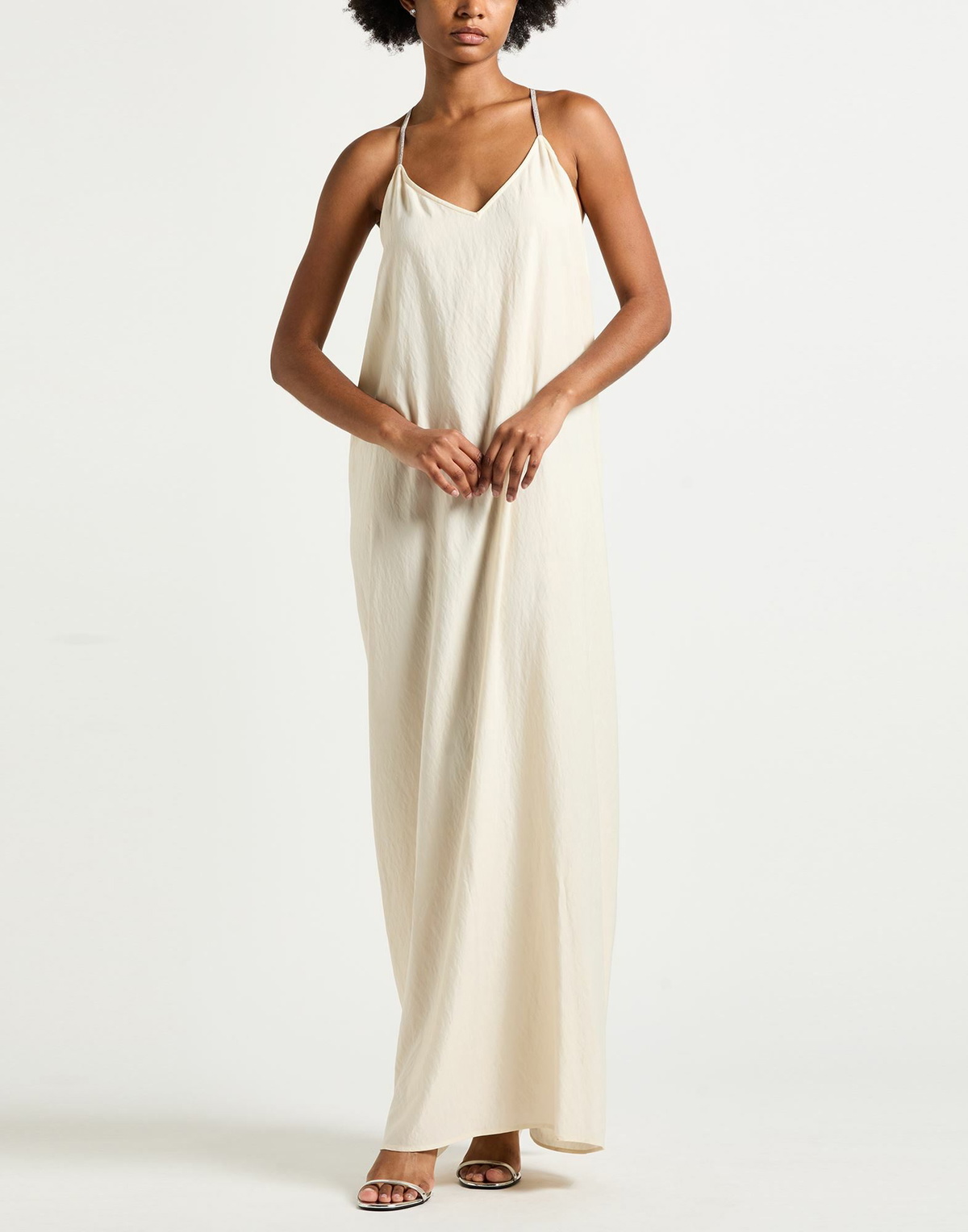 Peserico Womens Maxi dress in Beige