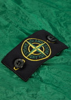 Stone Island Crinkled Nylon Overshirt Green