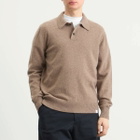 Norse Projects Men's Standard Merino Lambswool Polo in Clay