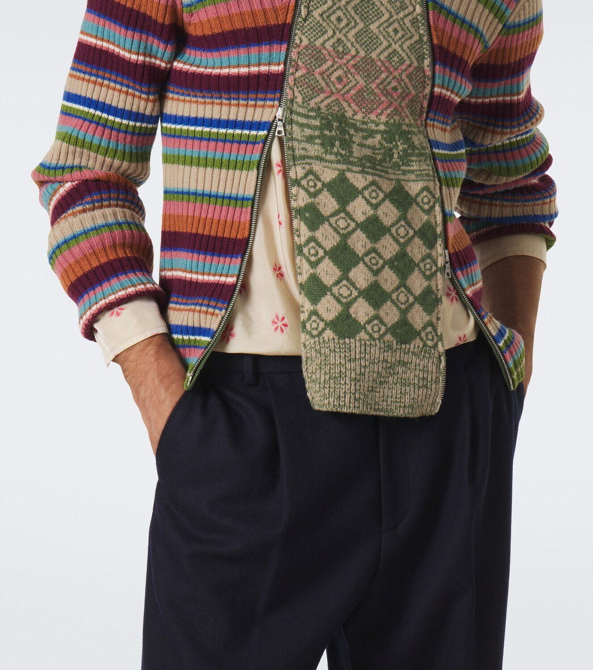 Dries Van Noten Striped wool sweater