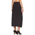 Studio Nicholson Brown Bryde Midi Skirt