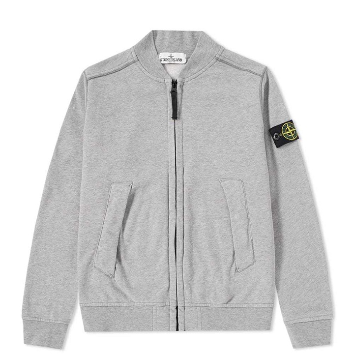Photo: Stone Island Junior Garment Dyed Zip Bomber Jacket Grey