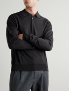 Hartford - Merino Wool Polo Shirt - Black
