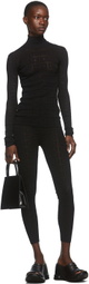 Givenchy Black Monogram Logo Leggings