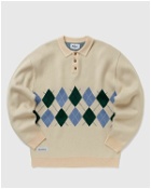 Butter Goods Diamond Knit Sweater Beige - Mens - Pullovers