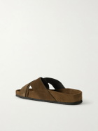 TOM FORD - Wicklow Suede Sandals - Green