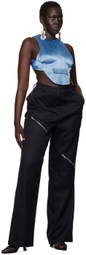 Sinéad O’Dwyer Black Spiral Zip Trousers
