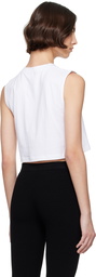 LESET White Margo Sleeveless Henley