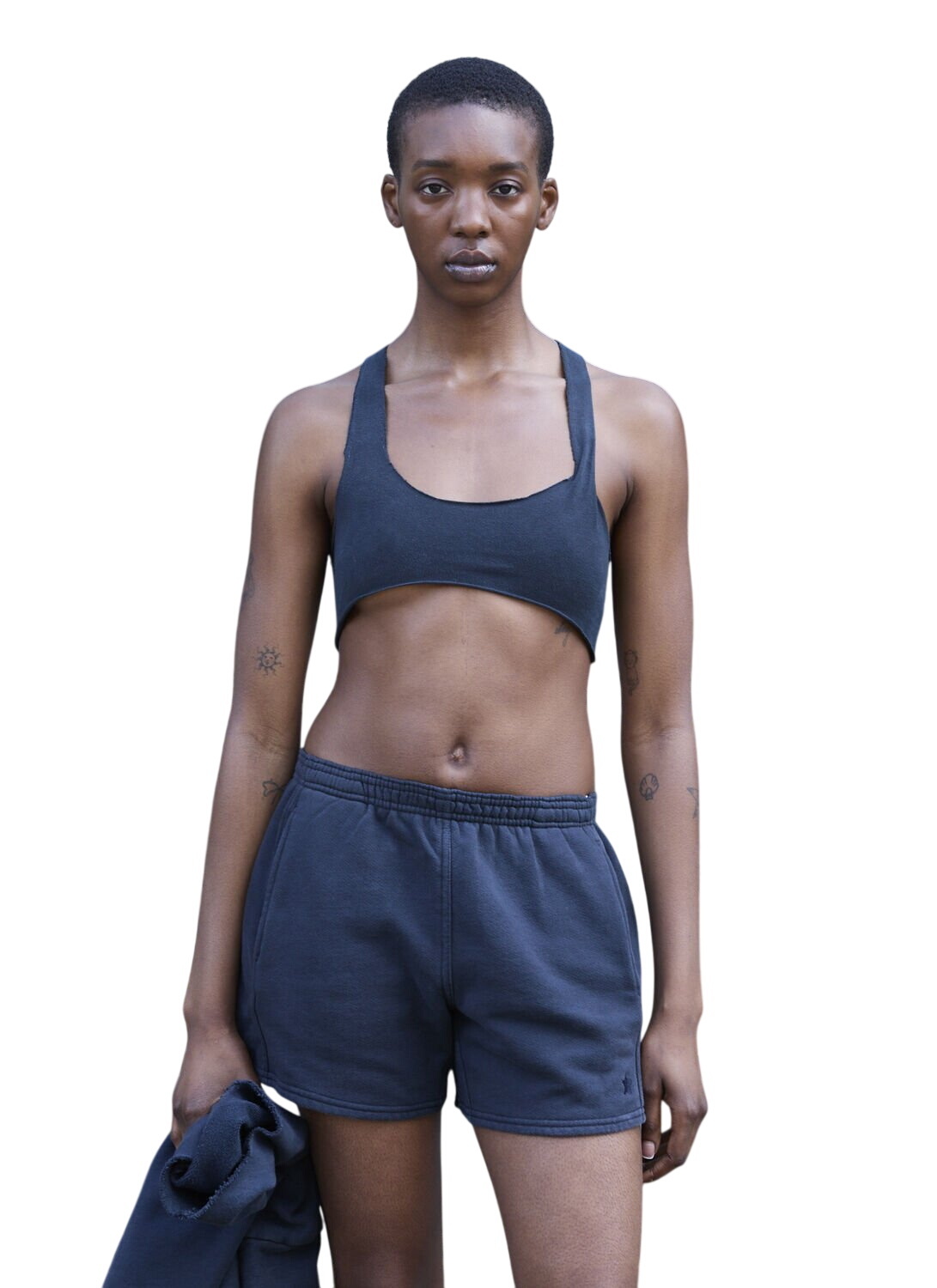 GREG ROSS Black & Gray Coast Mini Shorts Greg Ross