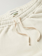 Oliver Spencer - Morwell Webbing-Trimmed Organic Cotton-Jersey Sweatpants - Neutrals