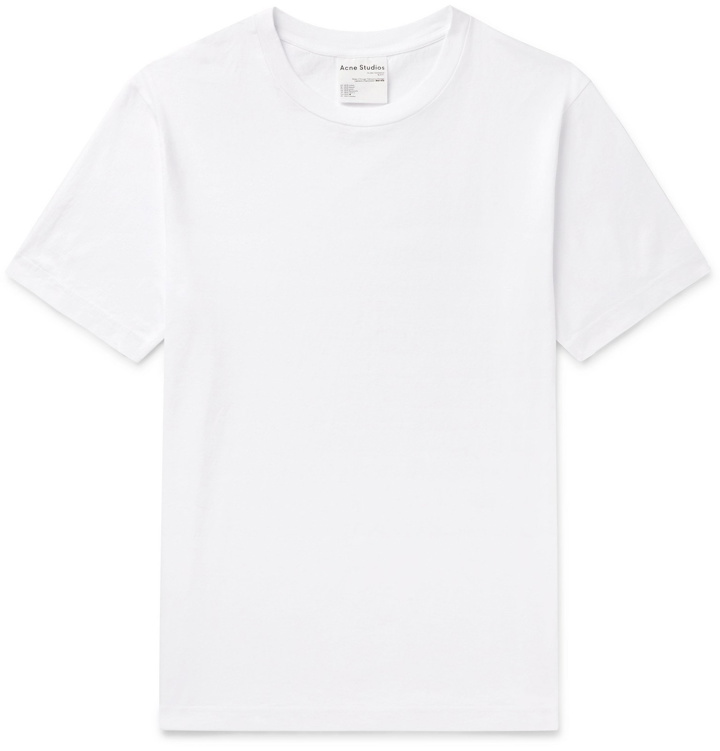 Photo: Acne Studios - Everest Slim-Fit Cotton-Jersey T-Shirt - White