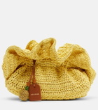 Aquazzura Paradise raffia clutch