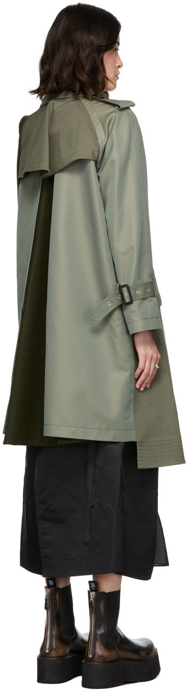 ガー・ガー sacai - sacai cotton gabardine wool Melton coatの ければ