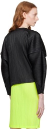 Pleats Please Issey Miyake Black Monthly Colors January Jacket