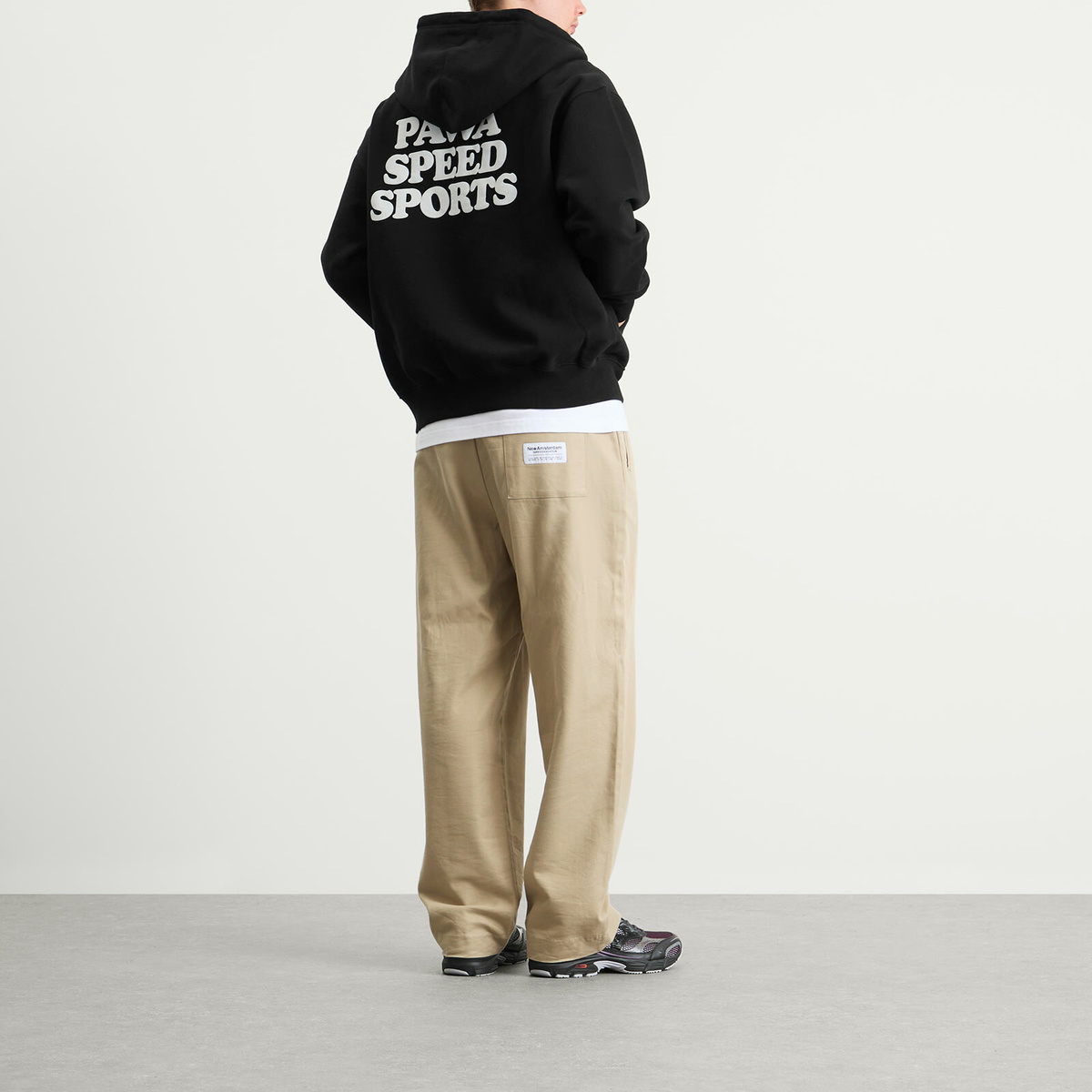 Pawa Speed Sports Men's Doggo Zip Hoodie in Black