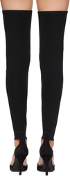 ALAÏA Black Cut Out High Boots