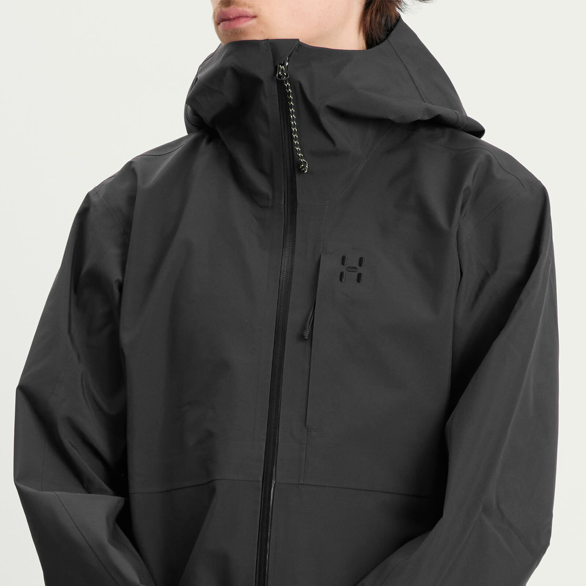 Haglöfs Men's Front Proof II Waterproof Jacket in True Black