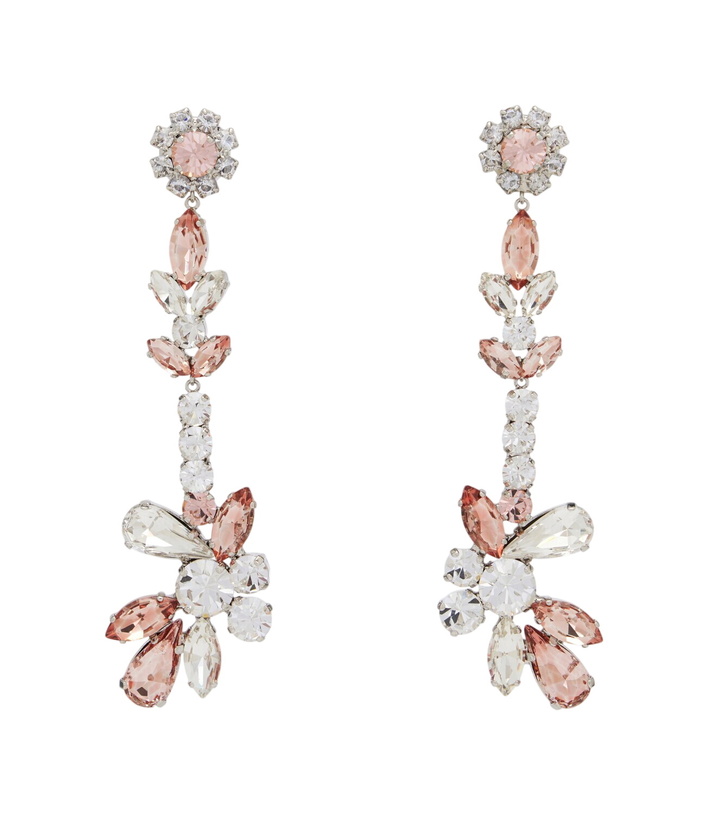 Photo: Erdem Crystal-embellished drop earrings