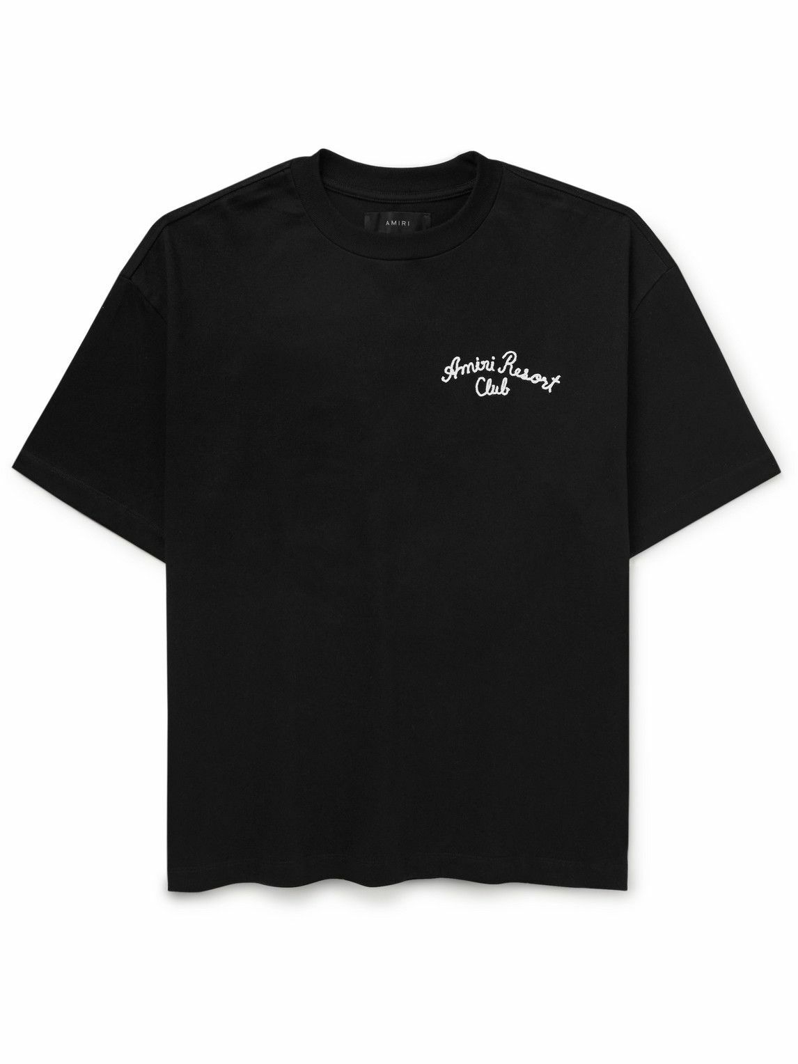 AMIRI - Spirit Oversized Logo-Embroidered Cotton-Jersey T