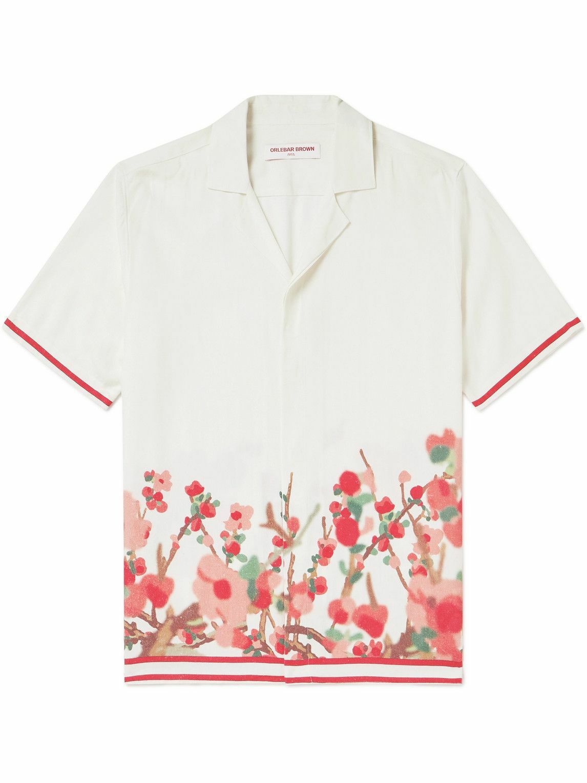 Photo: Orlebar Brown - Maitan Camp-Collar Floral-Print Voile Shirt - Multi