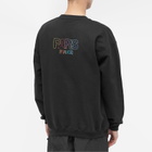 VTMNTS Men's Outline Logo Crew Sweat in Black